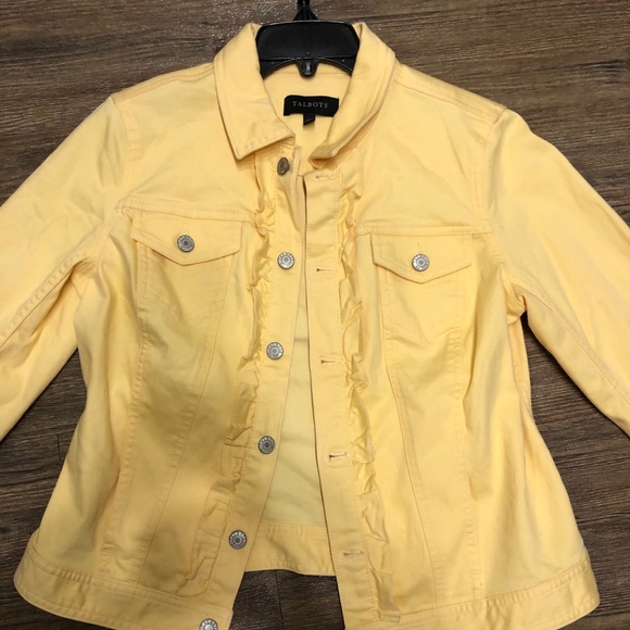 pale yellow denim jacket
